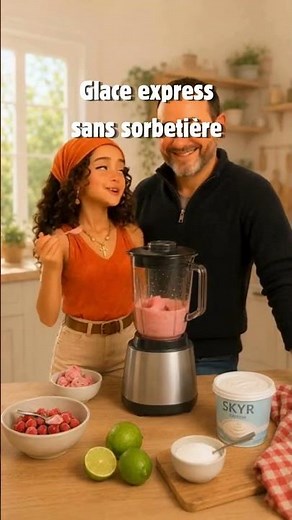 🍓✨ GLACE EXPRESS À LA FRAISE & SKYR SANS SUCRE ✨🍓