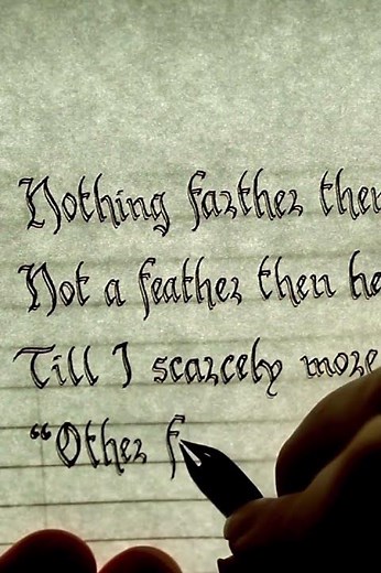 Handwriting E. A. Poe’s “The Raven” Part 29