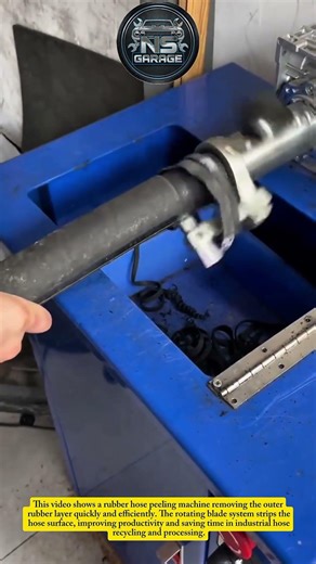 Amazing Rubber Hose Peeling Machine | Fast Industrial Stripping Process