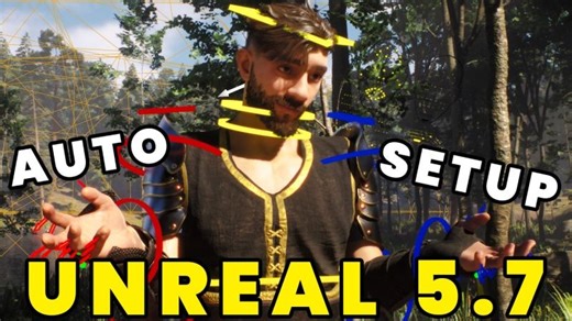 Unreal Engine 5.7 Character Pipeline Just Got Easier with Auto Setup #cc5 #ue5 | Michael Deliso