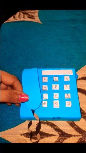 How to make paper Telephone #Diy miniature Telephone #shotfeeds #shortvideo #craft 🙏🌸😄