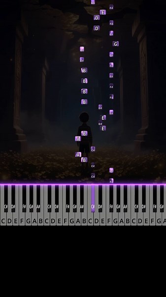 Beginner Piano Tutorial for Fallen Down from Undertale