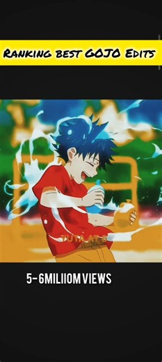 Ranking best Gjo edits #shorts #gojo #jjk #anime #edit #trending