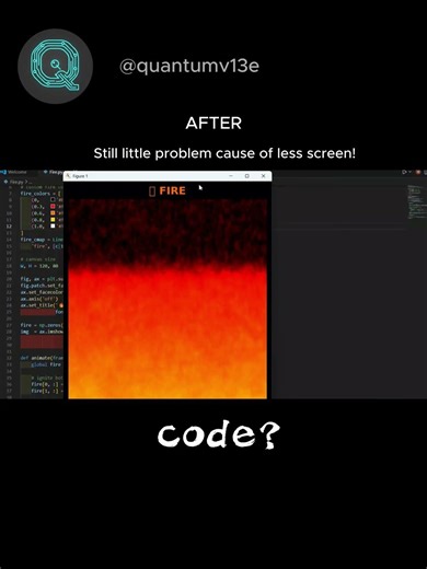 Fire Simulation🔥 in python gone carzy!