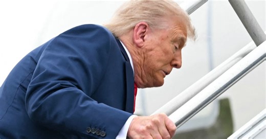 Trump Stumbles On Air Force One Stairs After Mocking Biden For The Same Thing