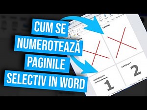 Cum se numerotează paginile selectiv in word (numerotare de la o anumită pagină)