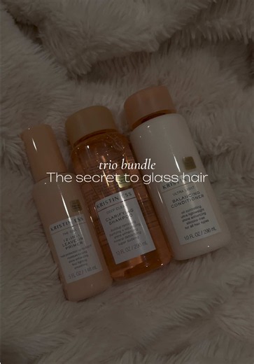 Kristin Ess Hair Complete Gloss Routine ✨🩷 If you want that fresh salon-gloss look at home, this Kristin Ess routine is SO good! 💕 The shampoo gently clarifies while creating a rich lather, the conditioner helps smooth, soften moisturize without feeling heavy, and the Signature Gloss helps boost shine and refresh your color. I love that the products are color keratin safe and free of sulfates, parabens & phthalates. Perfect for making dull, dry-looking hair feel smoother, softer and SO much sh