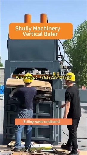 Powerful Hydraulic Cardboard Baler Machine | Turn Waste Cartons into Compact Bales Efficiently!