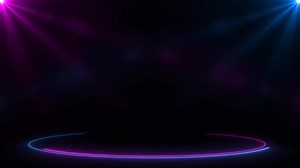 blue stage spotlight effect green screen background