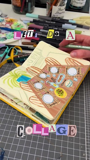 #collage #papercollage #picturebook #illustration #creativejournal