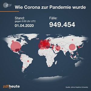 Das Coronavirus verbreitet sich immer weiter. Die Johns Hopkins-Universität vermeldet seit gestern Abend weltweit über eine Million registrierte Corona-Fälle. Wie wichtig Corona-Tests sind und was sie uns sagen: https://kurz.zdf.de/Wvw/ | ZDF heute