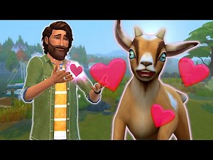 My sim really loves his goat // Sims 4 gameplay