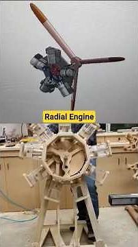 Watch a Radial Engine in Motion 🔧