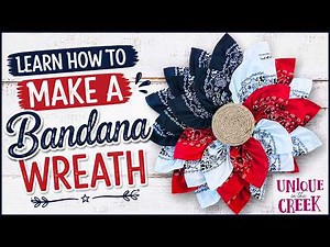DIY Bandana Wreath Tutorial | Budget Friendly Decor #diy #wreath