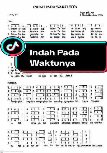Indah Pada Waktunya - Lagu Rohani Katolik