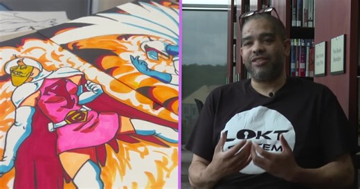 This Virginia artist who teaches free superhero drawing classes needs your help