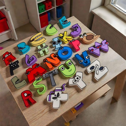 Complete Alphabet Lore Style Letters Set - A-Z, Colorful Character, Educational Gift - Etsy