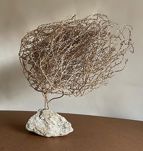 Extra Large Wind Swept TUMBLEWEED & STONE Sculpture - Etsy