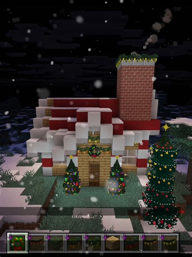 Cozy Christmas House Building Tutorial in Minecraft