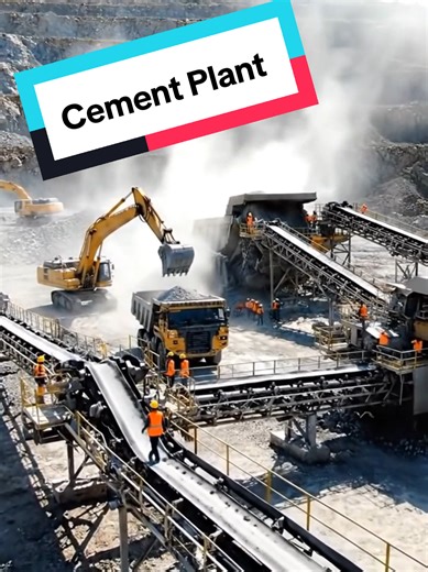 This is how cement is made inside a giant factory 🏗️ #cement #factory #howitsmade #manufacturing #industry