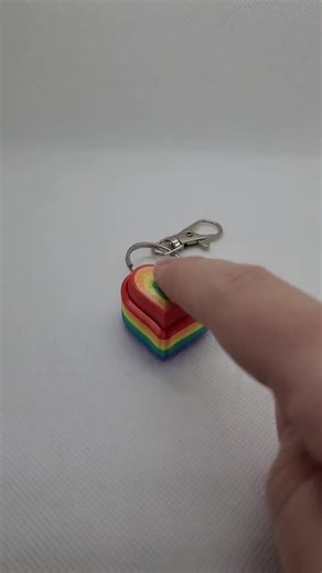 Pride Fidget Heart Clicker Keychain, LGBTQ , Trans, Non-binary, Asexual & More! - Etsy