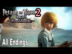 Attack On Titan 2: Final Battle - All Endings and True Ending [HD 1080P]