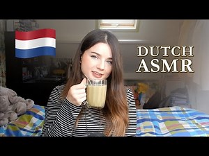 Dutch Chatting ☕ Hoe heb ik ASMR ontdekt? ☕ Tapping, Up-close Whispering, Drinking Green Tea Latte