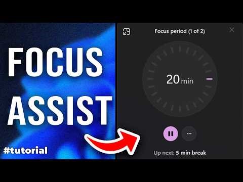 How to Enable Focus Assist in Windows 11