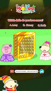 2.2K views · 409 reactions | Time to play with Lucy and Wolfoo! #Barbiedoll #WolfoosFunTasticBox #Newyear #Wolfoo #Cartoonforkids #Educational #Barbiedoll | Wolfoo Kids Cartoon | Facebook