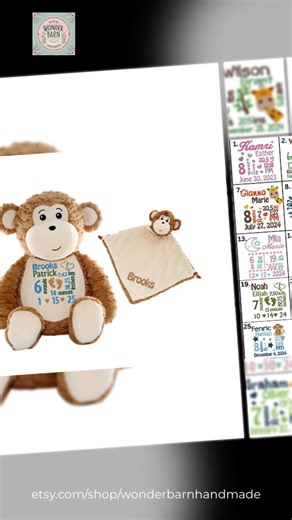 Every baby deserves a snuggle buddy! 🤗💕 Introducing our Personalized Embroidered Stuffed Animal—the ultimate keepsake for newborns! 🎁 This plush companion not only captures your baby's birth stats but also becomes a cherished lovey that provides comfort and joy for years to come. 🧸✨ Crafted with soft textures and vibrant colors, it's the perfect blend of style and emotion, making it an ideal baby gift set that fits seamlessly into bedtime routines and cuddle sessions. Don’t let your little o