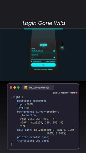 “I Built a Clean Login Page Using HTML & CSS 😍 #viral #trending #coding #website #shorts #ai #web3