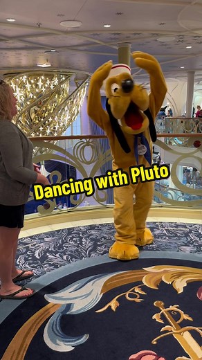 Ballet with Pluto on the enchanted decks of the Disney Wish! 🎶✨ #disney #disneycruise #disneycruiseline #pluto #dancing #disneyfamily #vaxation #travel #cruise #family #fyp #ballet