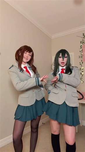 did everyone see the new MHA movie trailer ? #anime #cosplay #dance #duo #myheroacademia