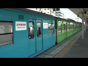 JR西日本 阪和線103系新混色編成（旧NH405改） 熊取行き 2011/8/24