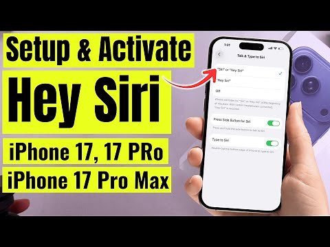 How To Activate Siri or Hey Siri on iPhone 17 / 17 Pro /17 Pro Max and iPhone Air