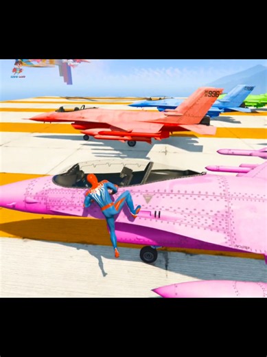 Spider-Man car race challenge on sea ramp superhero hulk moto bike jet ski race #spiderman #superhero #car #kids #kidsfun