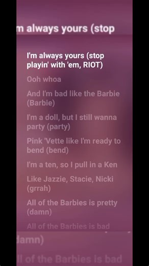 Barbie World - Nicki Minaj ft. Ice Spice Lyrics