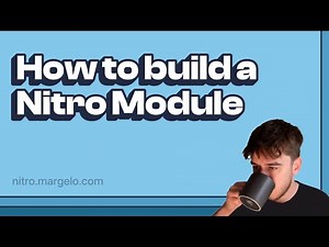 How to build a Nitro Module (write native code for React Native)