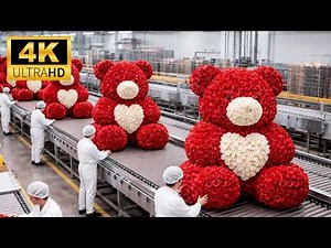 How $200 Flower Bears Are Made – Inside the Precision Craft Factory