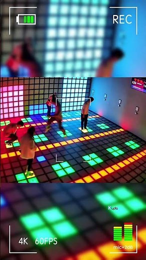 Interactive LED Floor Challenge ⚡️ Step on the Right Color!#ledfloor #gaming#interactive #arcade
