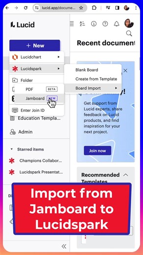 Jamboard ➡️ Lucidspark: Import your Jams into Lucidspark with just 1 click — #edtech #edchat #lucidspark #lucid4edu #googleforedu #googleedu #jamboard #whiteboard #teaching #teacher #teachersoftiktok