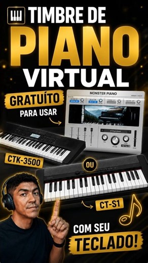 Piano Virtual Gratuito no CTS1 CONTROLADOR MIDI | Ribeiro Teclas