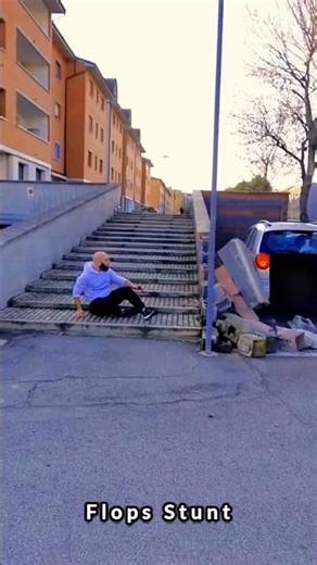 Risky Flip Ends in a Flop – Watch This #flopsstunt #usaaccent #usa #shortvideo #viralshorts #newyork