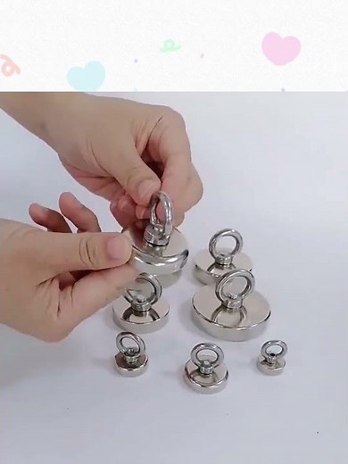 The joy brought by fishing magnets​#magnet #neodymiummagnet #filter