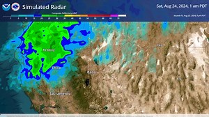 Some rain is on the way for northern California and Nevada! Rain showers move into the region overnight tonight, mainly impacting areas north of I-80. Some isolated thunderstorms are also possible Saturday afternoon. 🌧 | US National Weather Service Reno Nevada