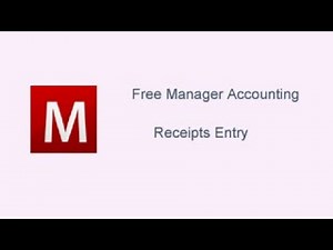 Receipts Entry I Manager Accouning software I Part - 11