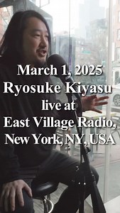 March 1, 2025 Ryosuke Kiyasu snare drum solo show in New York, NY, USA Venue: East Village Radio #RyosukeKiyasu | Ryosuke Kiyasu