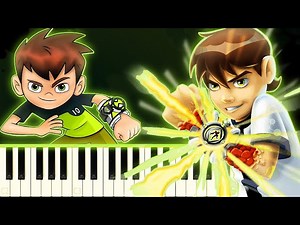 🎵 8 BEN 10 GAMES ON PIANO! - Videos For Kids
