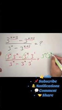 “Simplify Exponential Expression | Math Shorts with Music 🎵”