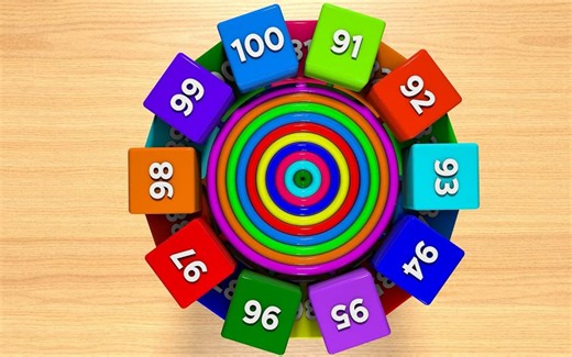 从 1 数到 100 - 搭立方体塔 - 数数字